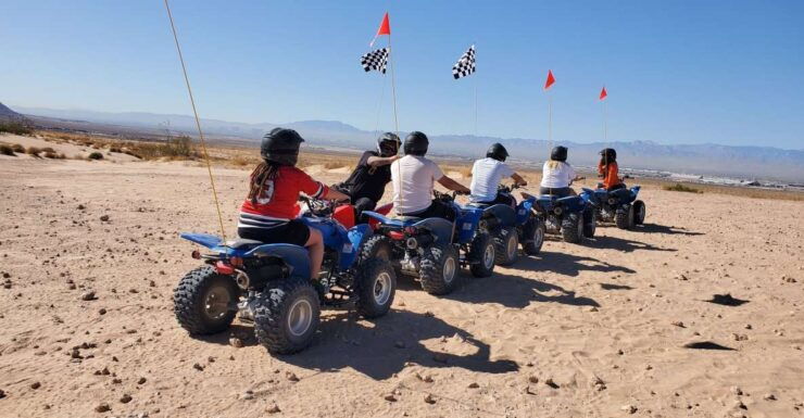 From Las Vegas: Nellis Dunes ATV Tour With Shuttle Transfer - Experience