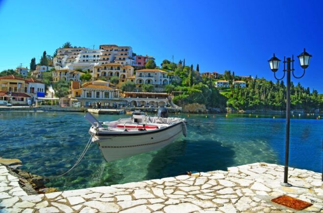From Lefkimmi: Blue Lagoon and Syvota Village Cruise - Highlights