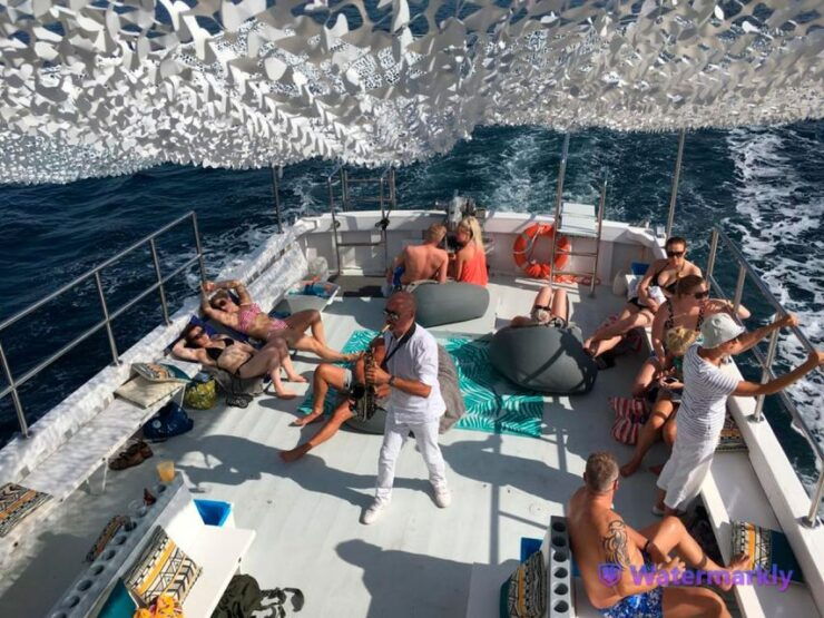 From Magaluf: Palma Bay Sightseeing Cruise With Live Music - Onboard Experience