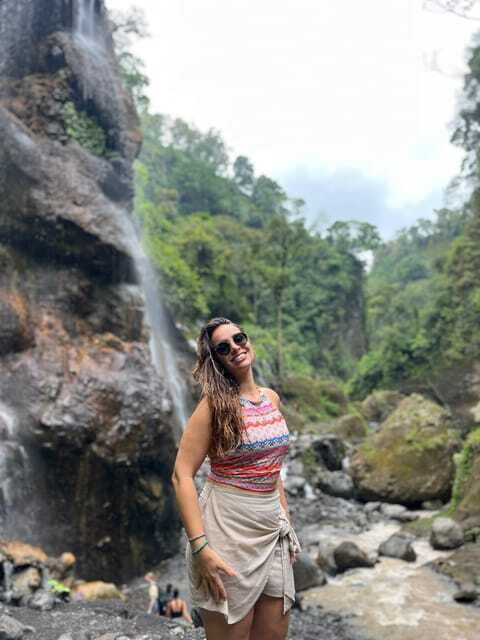 From Malang: Tumpak Sewu Waterfall Sharing Tour - At the Base: Marveling at the Waterfall