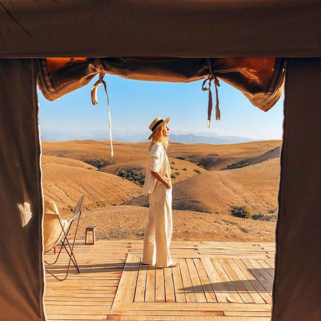 From Marrakech: Agafay Desert Camp Pool, Camel Ride, & Lunch - Experience Highlights