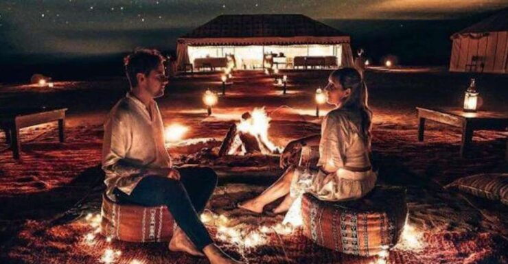 From Marrakech: Agafay Desert Dinner With Sunset and Stars - Experience Highlights