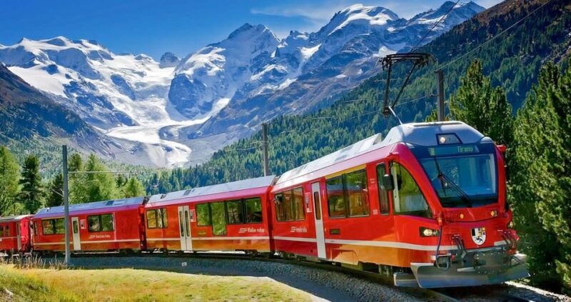 From Milan: Bernina Express Train and St. Moritz Tour by Bus - Itinerary Overview