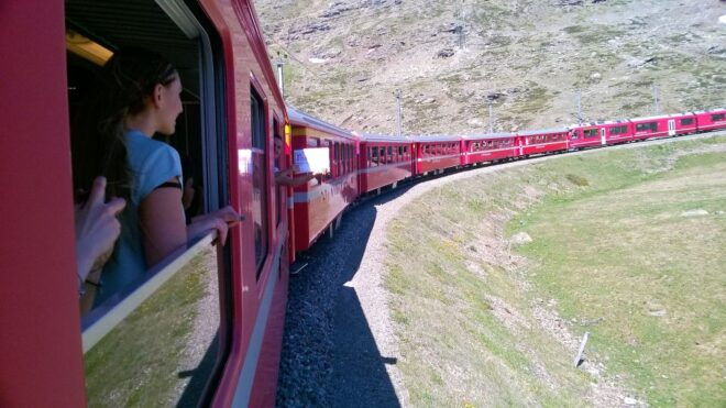 From Milan: Bernina Train, Swiss Alps & St. Moritz Day Trip - Starting Location and Train Ride Duration
