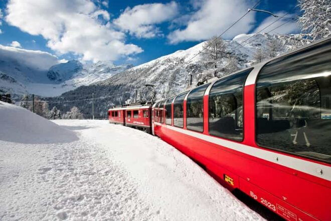 From Milan: St. Moritz and Panoramic Bernina Express Tour - Bernina Express Train Experience