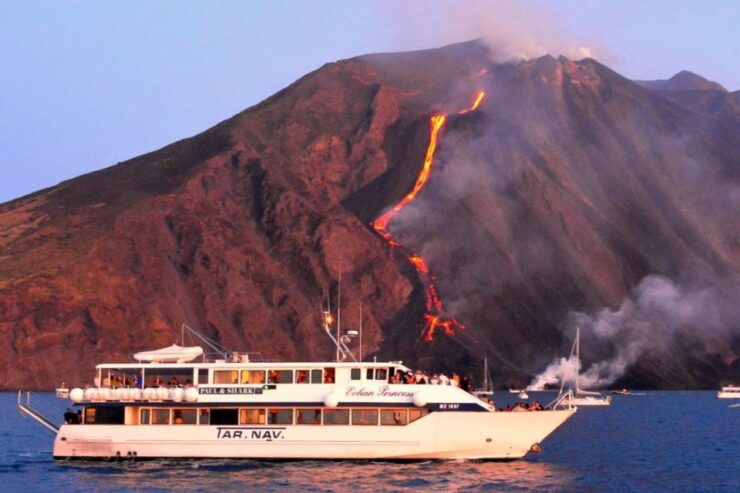 From Milazzo: Panarea and Stromboli Night Cruise With Stops - Experience Highlights