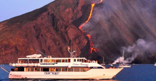 From Milazzo: Panarea and Stromboli Night Cruise With Stops - Itinerary Details