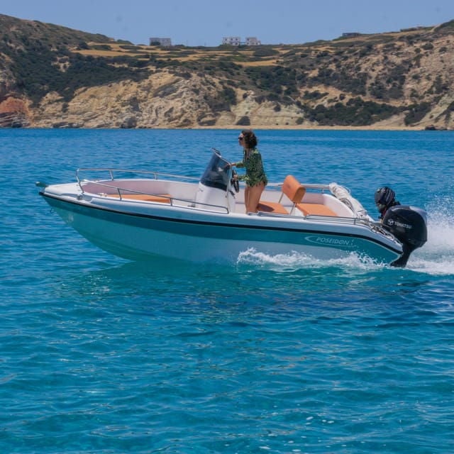 From Milos: Rent a Boat to Kleftiko (No License Required) - Meeting Point Information