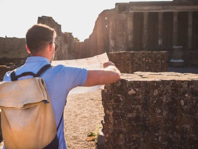 From Naples: One-Way Transfer to Sorrento With Pompeii Tour - Language Options Available