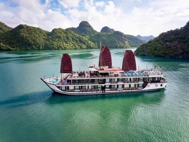 From Ninh Binh : 2-3 Days Lan Ha Bay- Balcony, Jacuzzy Cabin - Included Services