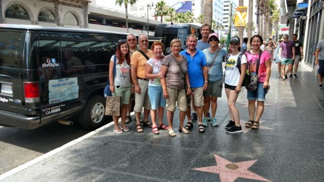 From Orange County: Hollywood and Beverly Hills Van Tour - Farmers Market Lunch Experience