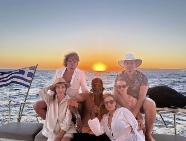 From Ornos: Rhenia Island Catamaran Cruise With Meal & SUP - Meeting Point