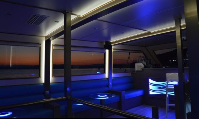 From Ouranoupoli: Back to the 80s. VIP Sunset Cruise - Directions