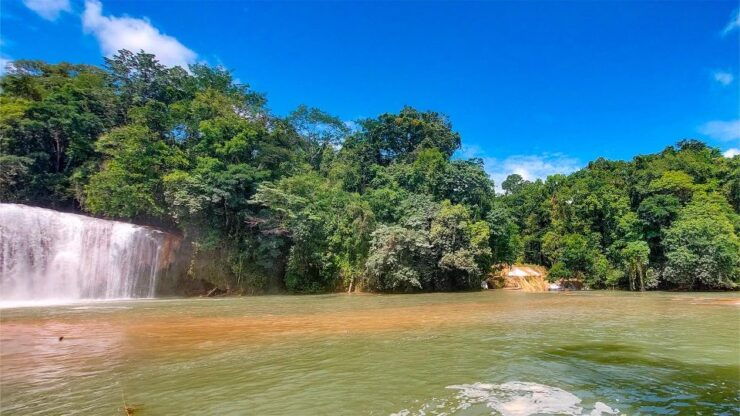 From Palenque: Palenque, Agua Azul Waterfalls and Misol-Ha - Refreshing Stop at Misol-Há