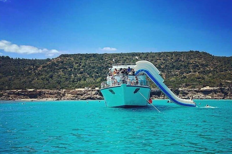 From Paphos: Akamas Blue Lagoon Cruise with Water Slide - An In-Depth Look at the Akamas Blue Lagoon Cruise