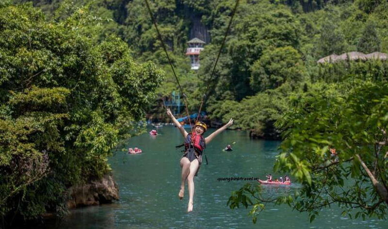 From Phong Nha/DongHoi: Paradise Cave and Zipline Dark Cave - Itinerary Details