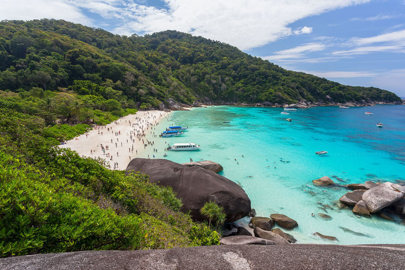 From Phuket: Similan Islands Luxury Trip by Speed Catamaran - Similan Island and the climb to Sailing Rock