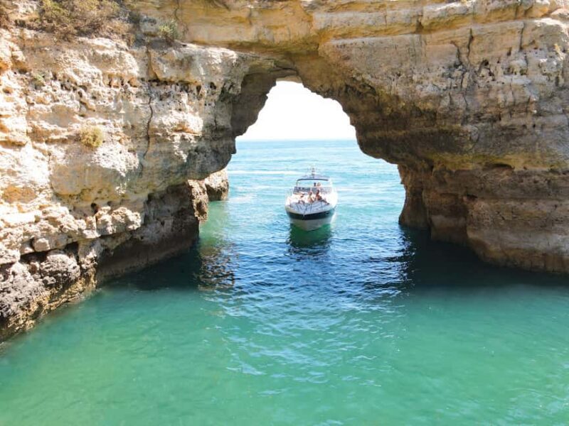 From Quarteira: Luxury Yacht Charter Algarve Coast & Benagil - An Exclusive Taste of the Algarve Coast