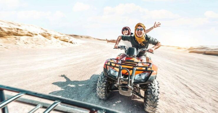 From Quseer: Sunset Safari ATV Quad W/ BBQ Dinner and Show - Activity Information