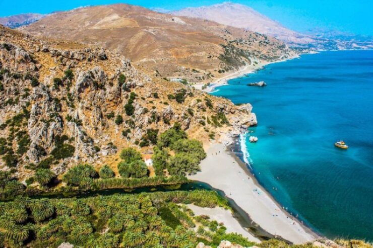 From Rethymno: Day Trip to Preveli Palm Beach-Kourtaliotiko - Itinerary Overview