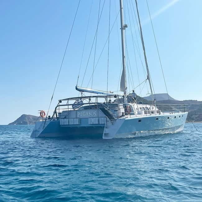 From Rhodes: Half-Day Catamaran Cruise with Swim Stops - An Overview of the Experience