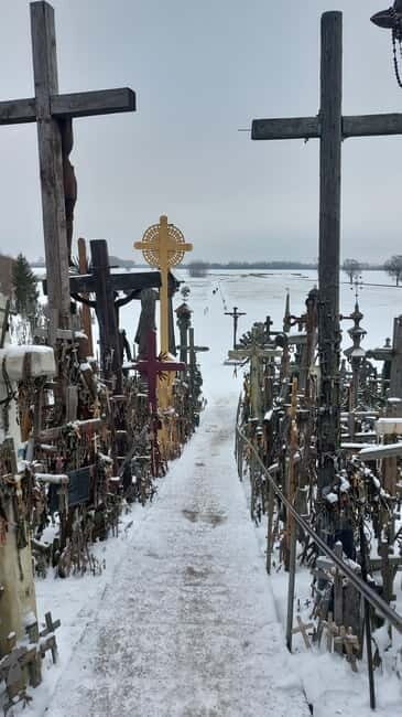 From (Riga) Jelgava train station: hill of crosses, Rundale - Practical Details and Value