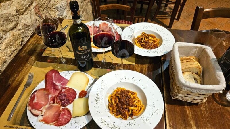 From Rome: Tuscany, Montepulciano Tour with Wine & Lunch - What’s Not Included