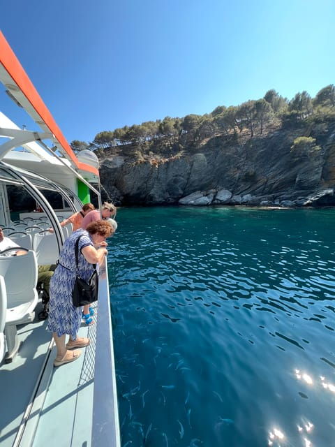From Roses: Cap Norfeu Glass Bottom Boat Tour & Tamariu Cave - Inclusions and Exclusions