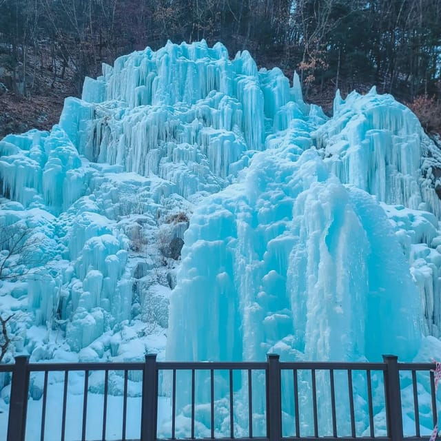 From Seoul: Eobi Ice Valley, Nami Island, Korean Garden - Key Points