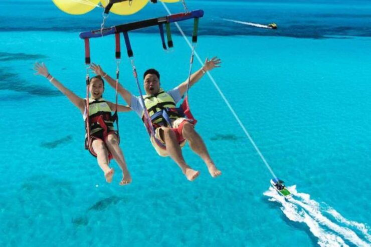 From Sharm: Parasailing, Glass Boat, Watersports, and Lunch - Activity Booking Details