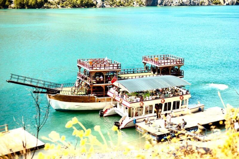 From Side & Alanya: Green Canyon Boat Tour Lunch, SoftDrink - What to Expect at Each Stop