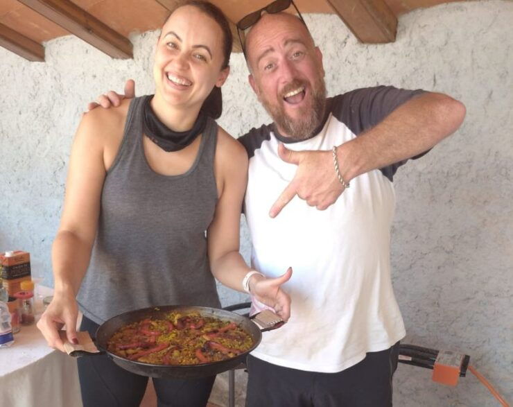 From Sitges: Paella Masterclass With Drink and Bike Ride - Experience Highlights
