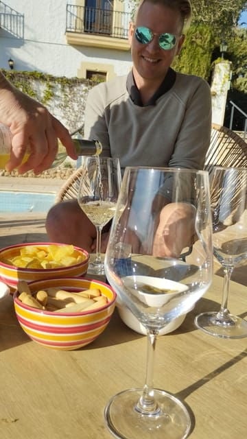 From Sitges: Wine Tasting at 2 Wineries, Snacks and Pickup - Included Services