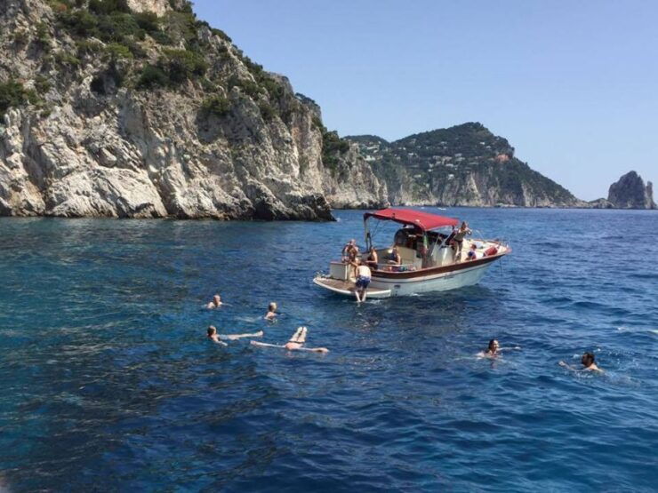 From Sorrento: Capri Guided Boat Tour With Lunch - Pickup and Group Size