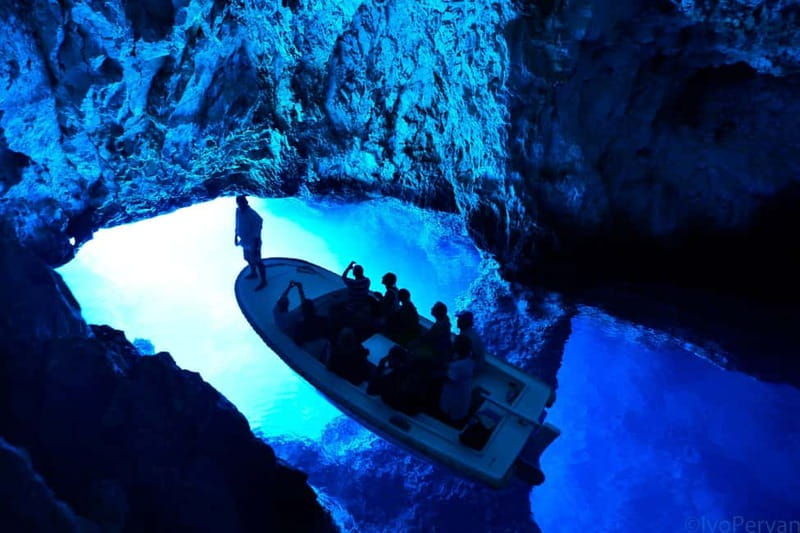From Split: Blue Cave, Hvar, Mamma Mia, 5 Islands boat Tour - Exploring the Blue Cave