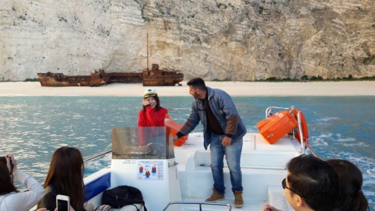 From St.Nikolaos: Boat Cruise to Navagio Beach & Blue Caves - Experience Highlights