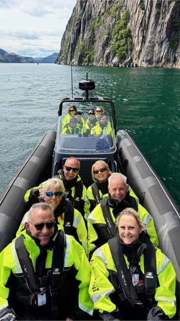 From Stavanger: Lysefjorden & Pulpit Rock Safari by RIB - The Itinerary in Detail