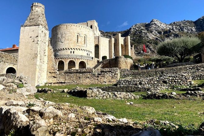 From Tirana: Kruja Castle, the Old Bazaar and Sarisalltik - Ethnographic Museum Tour