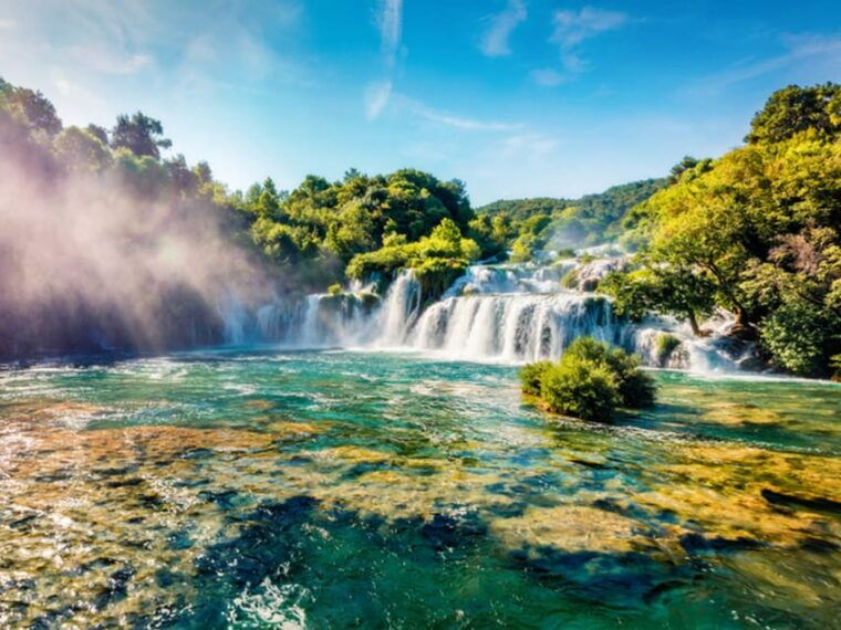 From Trogir, Seget & Okrug: Krka Waterfalls & Swimming - Scenic Boat Ride to Skradin