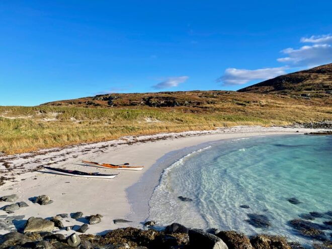 From Tromsø: Sea Kayaking Tour at Sommarøy With Transfer - Itinerary and Activities