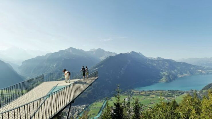 From Zurich: Interlaken Day Trip and Harder Kulm Viewpoint - Arrival at Harder Kulm Viewpoint