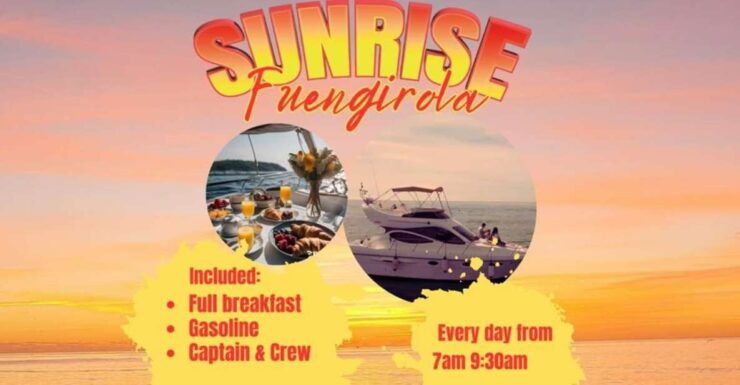 Fuengirola: Sunrise Boat Tour With Breakfast and Drinks - Pricing and Duration