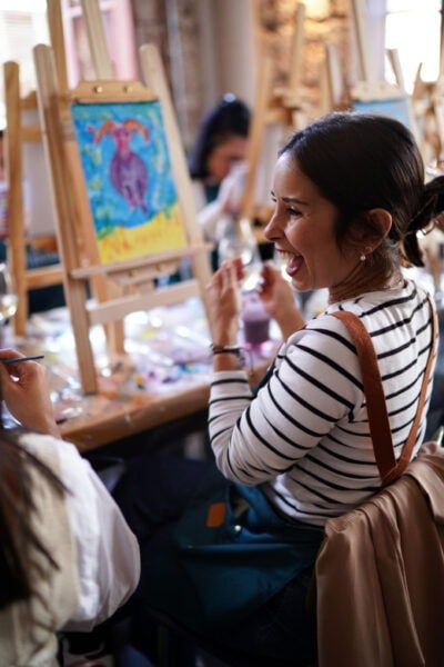 Fuerteventura: Paint & Wine Events - Painting Techniques