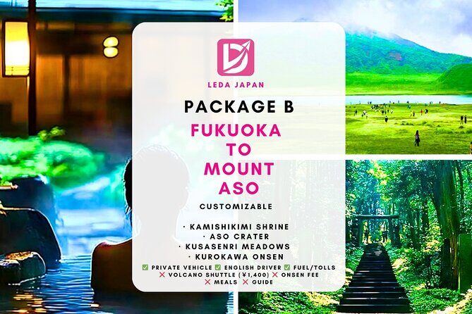 Fukuoka Mt Aso Yufuin Private Transportation English Driver - Deep Dive into the Itinerary