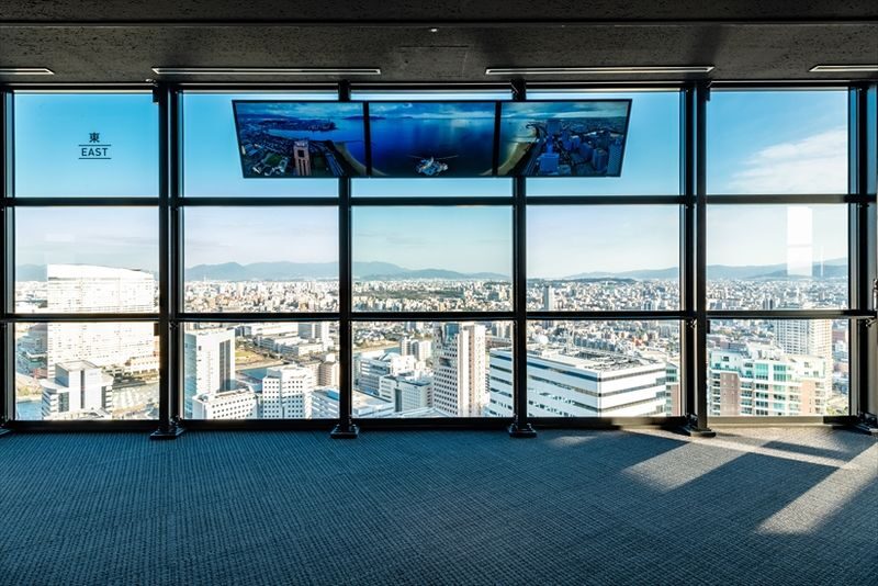 Fukuoka Tower Admission Ticket - A seaside landmark with a mirror-sail shape