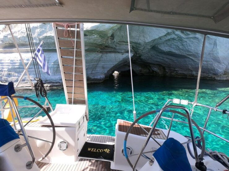 Full Day Boat Tour Around Milos & Poliegos - Tour Highlights
