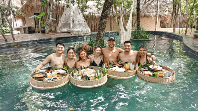 Full Day Floating Breakfast, Cenotes, and Temazcal in TULUM - Meeting Point