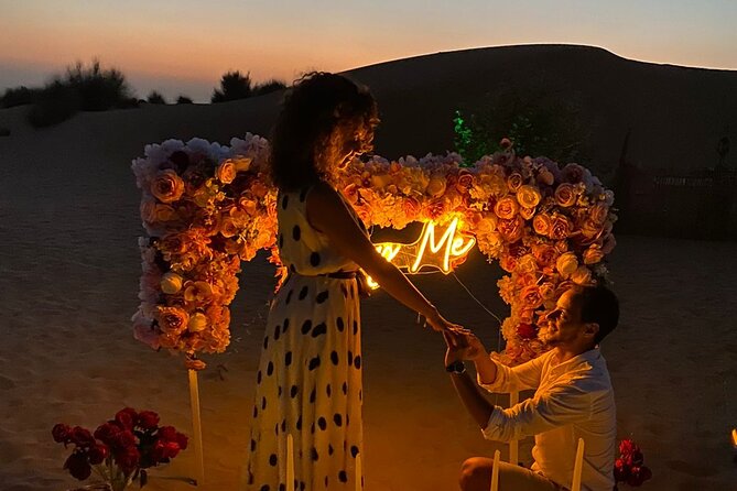 Full-Day Private Golden Desert Proposal With Activities in Dubai - Location: Dubai, UAE