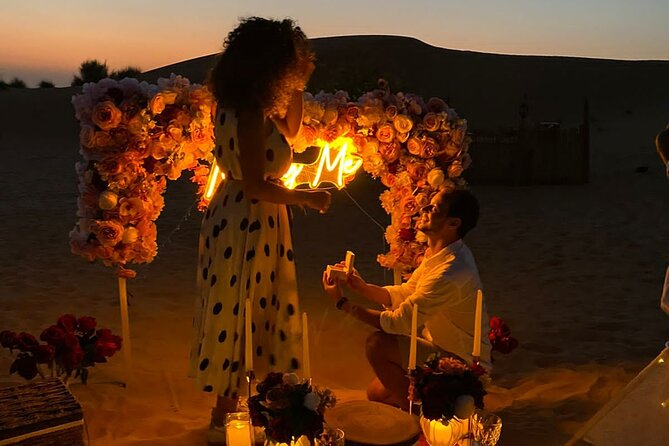 Full-Day Private Golden Desert Proposal With Activities in Dubai - Private Tour Details