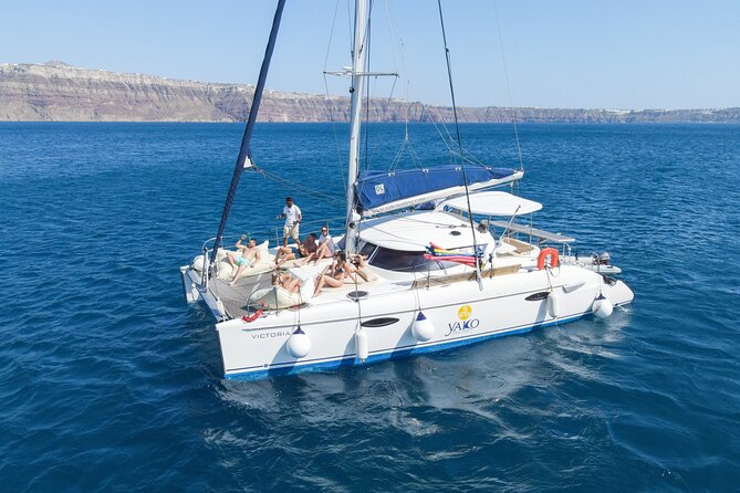 Full Day Santorini Catamaran Private Cruise With Meal and Transfer - Private Catamaran Cruise